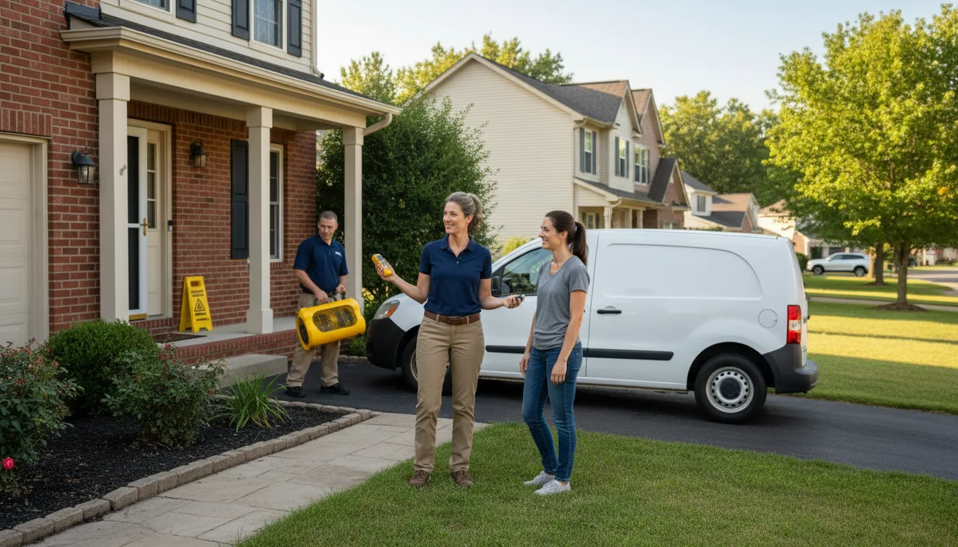 Residential water damage restoration in Elkhart, IA